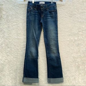 Abercrombie kids cuffed denim jeans